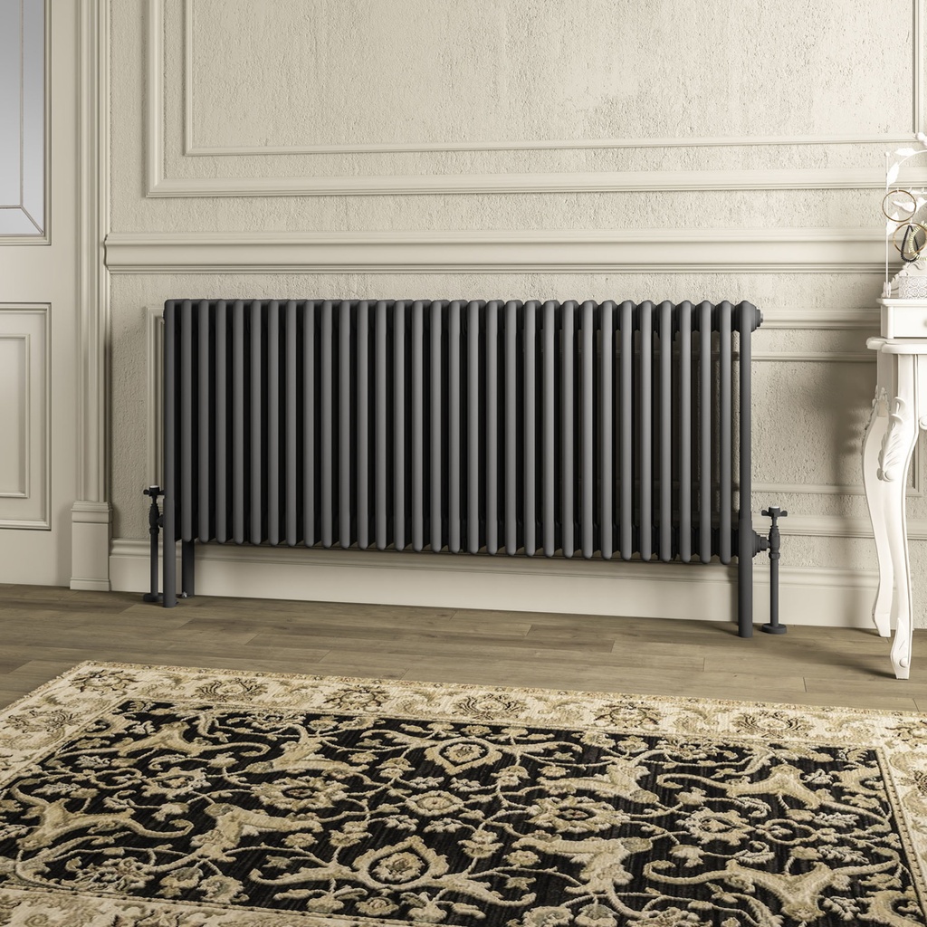 Imperia 4 Column Radiator 600 x 1460mm - Matt Anthracite-1