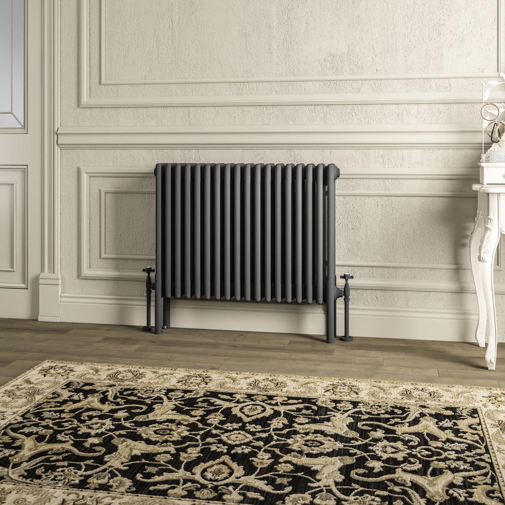 Imperia 4 Column Radiator 600 x 830mm - Matt Anthracite-1