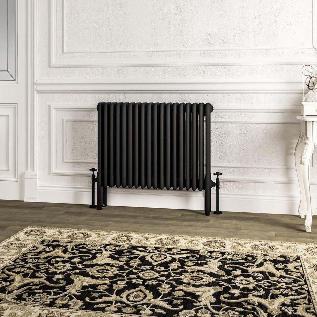 Imperia 4 Column Radiator 600 x 830mm - Matt Black-1