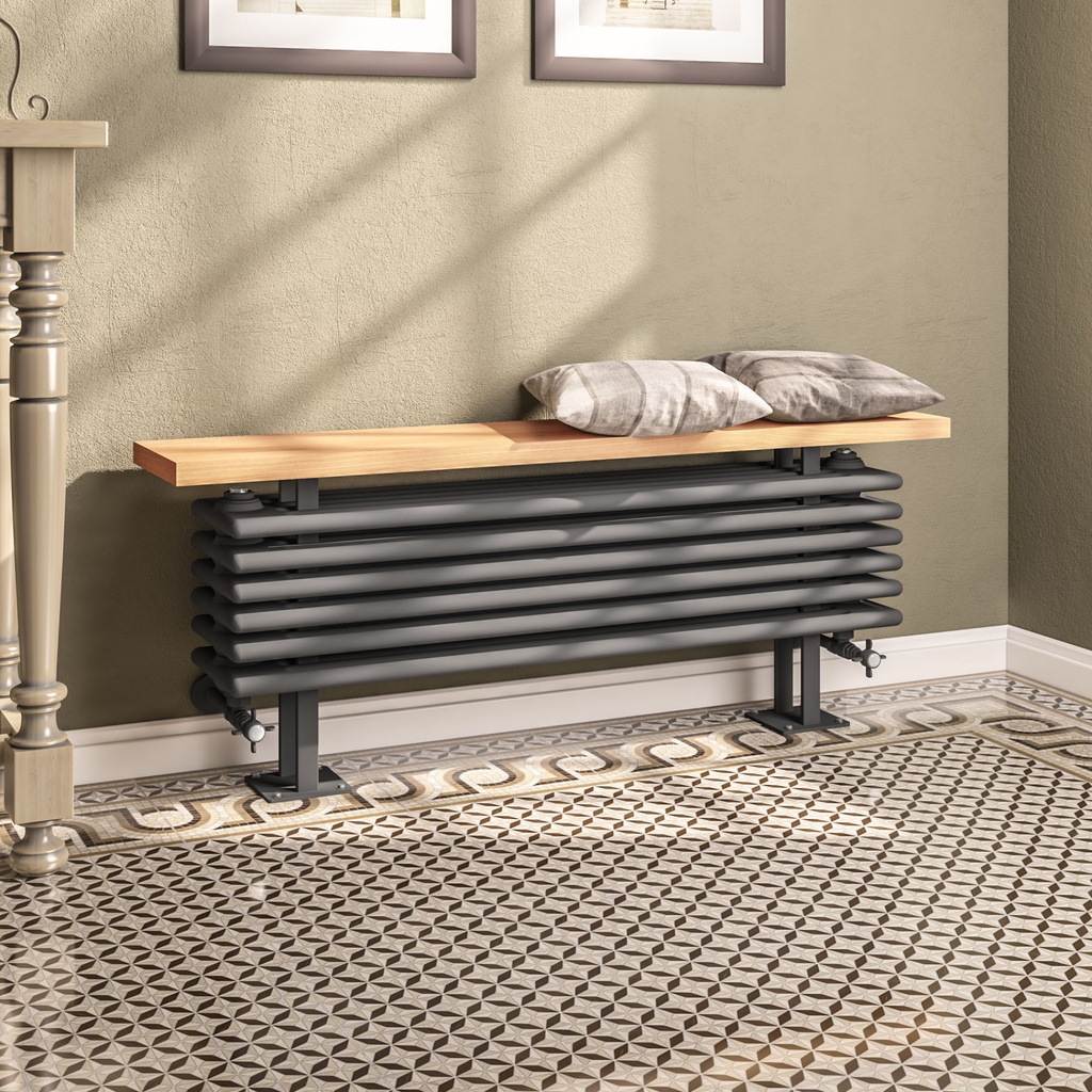 Imperia 6 Column Bench Radiator 480 x 1200mm - Matt Anthracite-1
