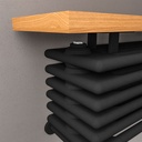 Imperia 6 Column Bench Radiator 480 x 1200mm - Matt Black-2