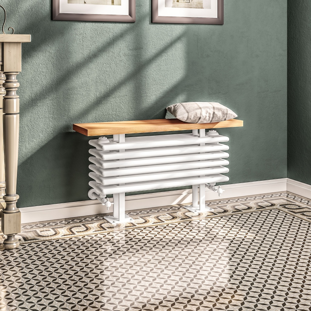 Imperia 6 Column Bench Radiator 480 x 850mm - Gloss White-1
