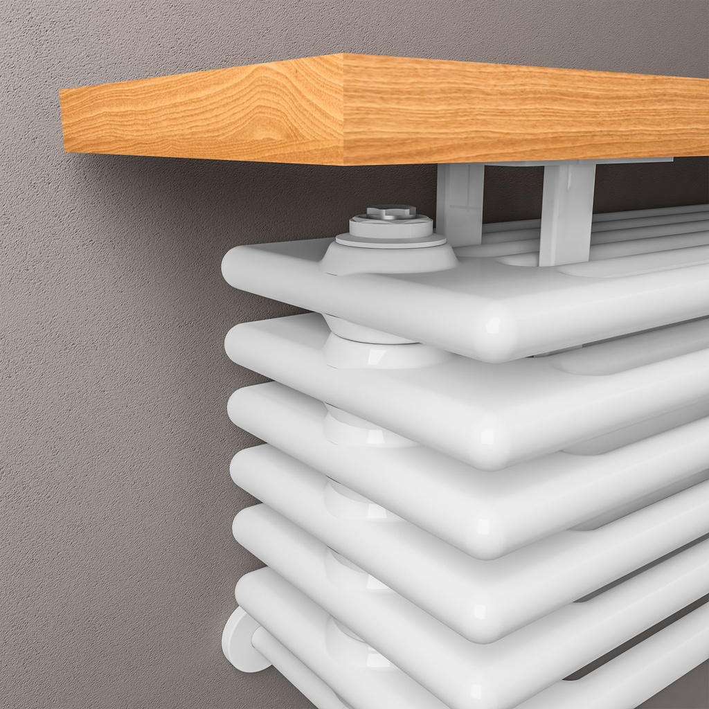 Imperia 6 Column Bench Radiator 480 x 850mm - Gloss White-2