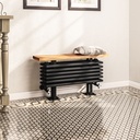 Imperia 6 Column Bench Radiator 480 x 850mm - Matt Black-2