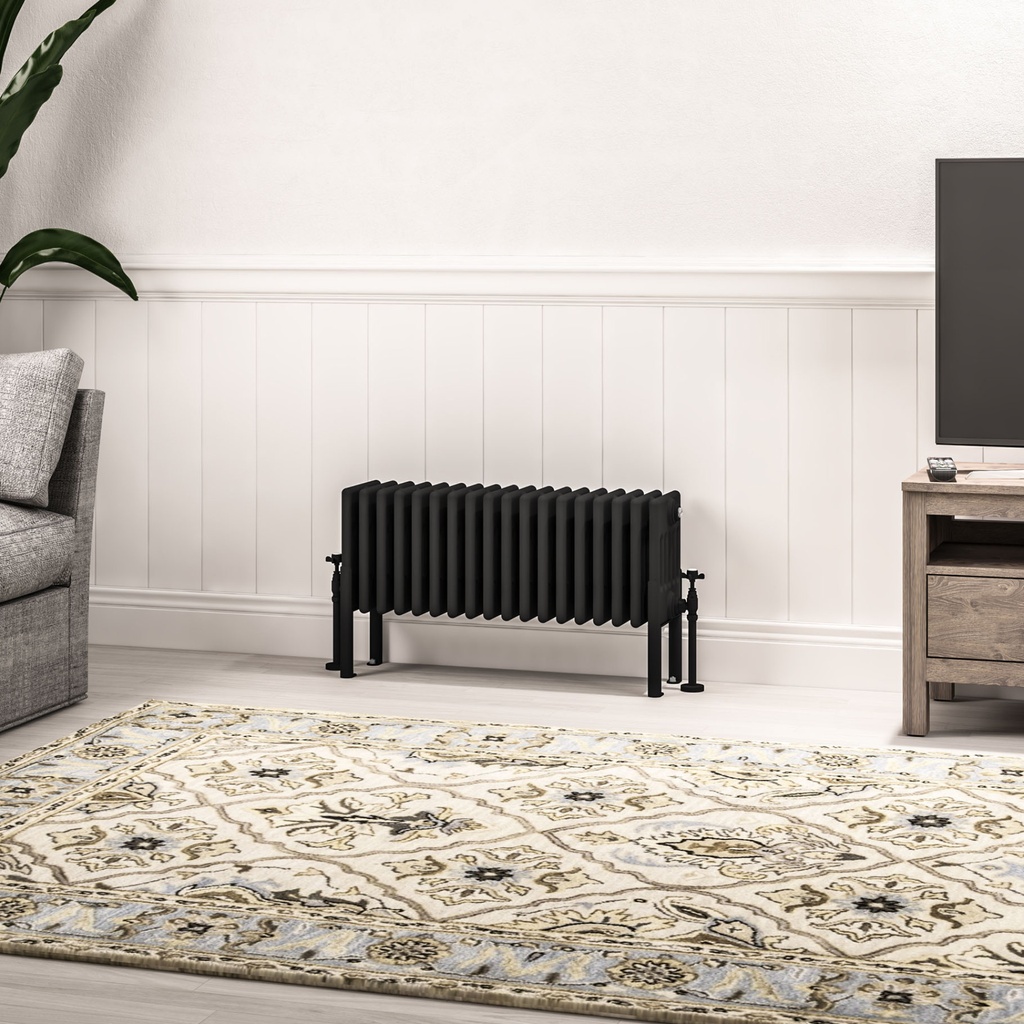 Imperia 6 Column Radiator 300 x 830mm - Matt Black-1