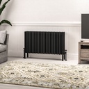 Imperia 6 Column Radiator 600 x 1145mm - Matt Black-1