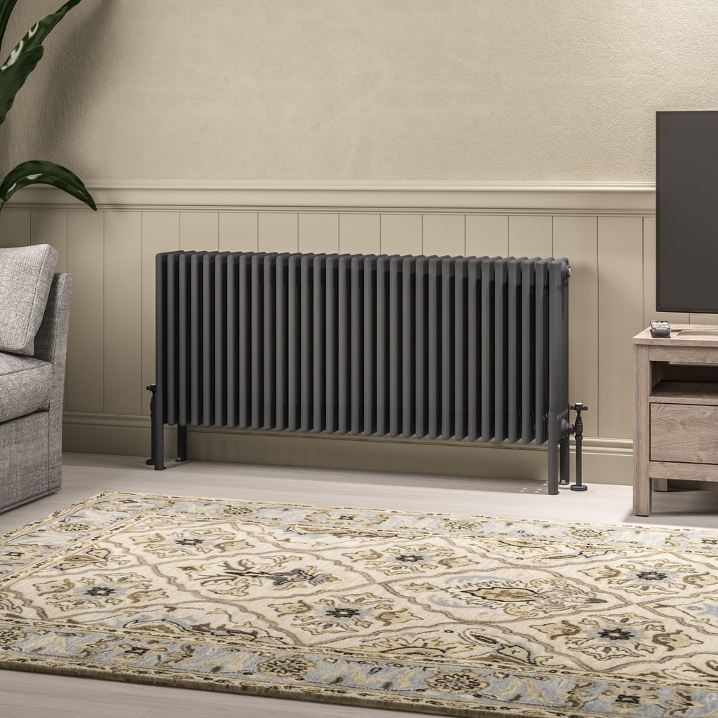 Imperia 6 Column Radiator 600 x 1460mm - Matt Anthracite-1