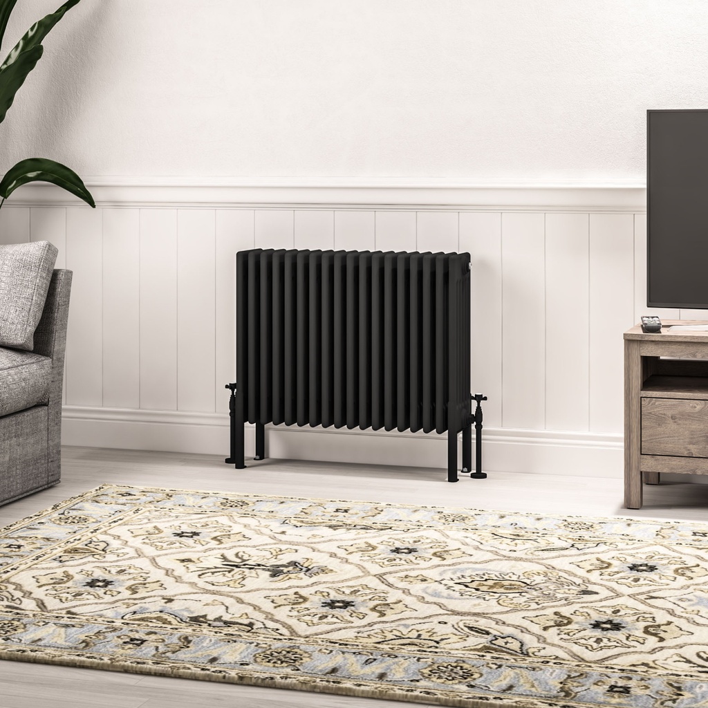 Imperia 6 Column Radiator 600 x 830mm - Matt Black-1