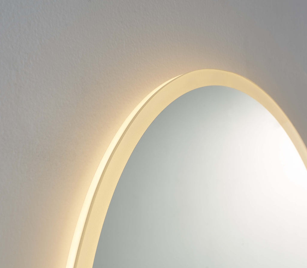 Kartell K-VIT Burleigh 700 x 500mm Oval with White Acrylic Edge-2