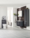 Kartell K-VIT City 600 x 460mm Floor Standing Unit - Storm Grey Gloss-1