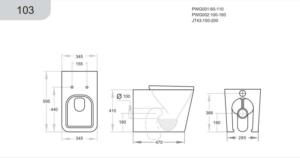 Kartell K-VIT Genoa Square Back-to-wall Pan-1