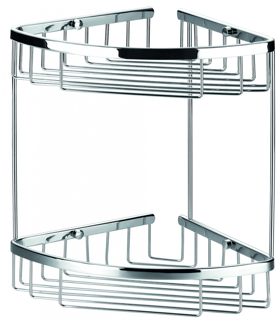 Solid Brass Double Corner Rack-1