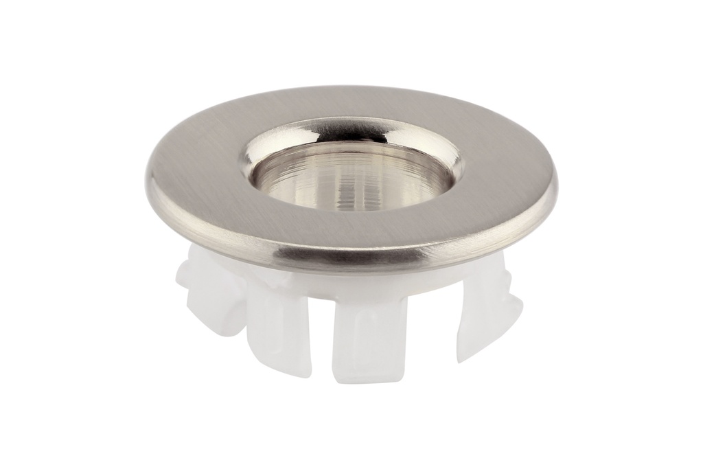 Kartell K-VIT Nero Basin Overflow Cover Brushed Nickel-1