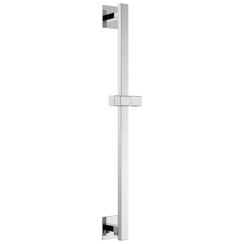 Square Slide Rail - Square Plate - Diamond Chrome-1