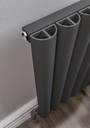 Kelmscott 600 x 485mm Aluminium Radiator - Matt Anthracite-1