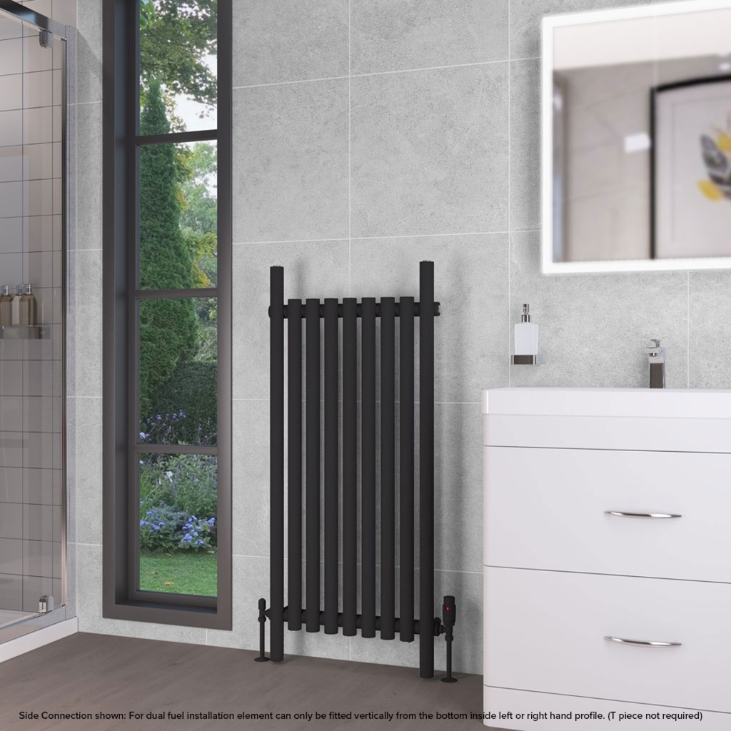 Lambourne 1200 x 540 Radiator - Matt Black-1