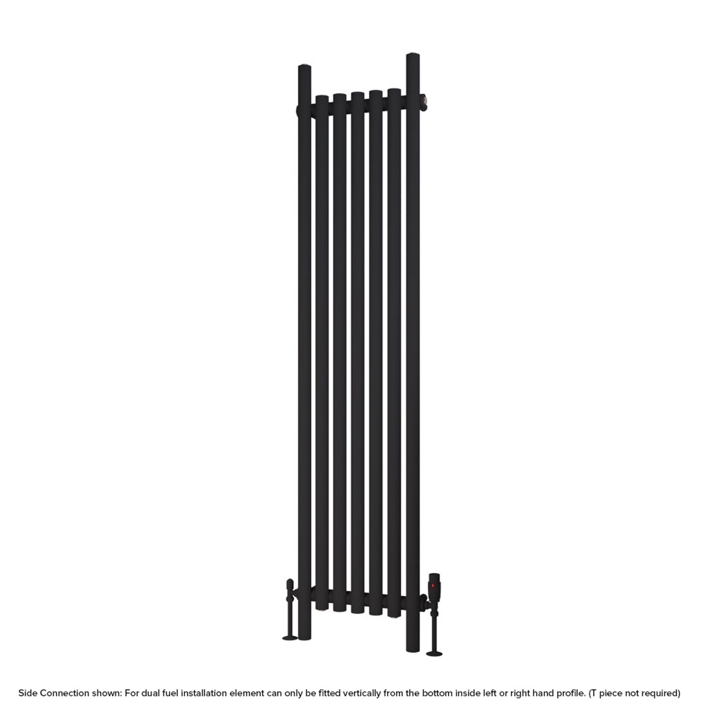Lambourne 1800 x 420 Radiator - Matt Black-2