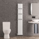 Trent 1800 x 280 Aluminium Radiator - Matt White-1