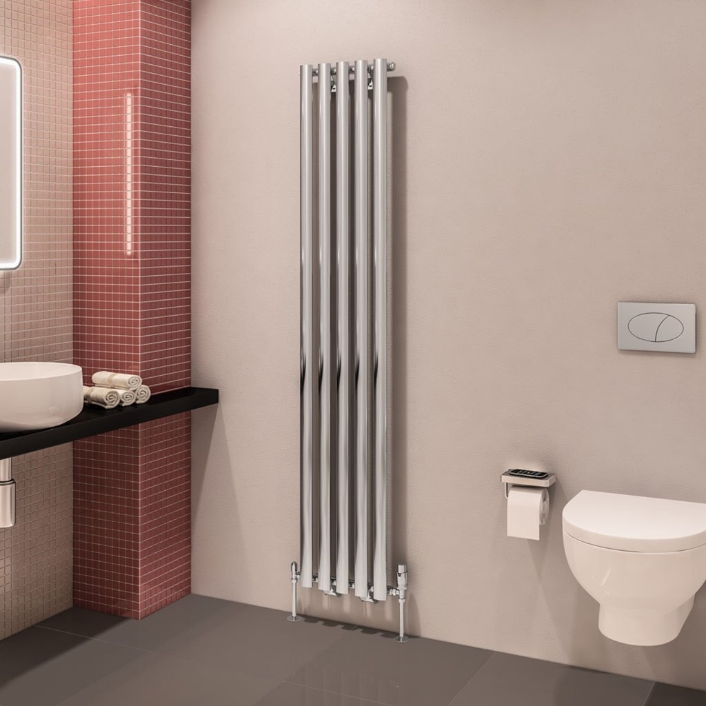 Tunstall 1800 x 350mm Radiator - Chrome-2
