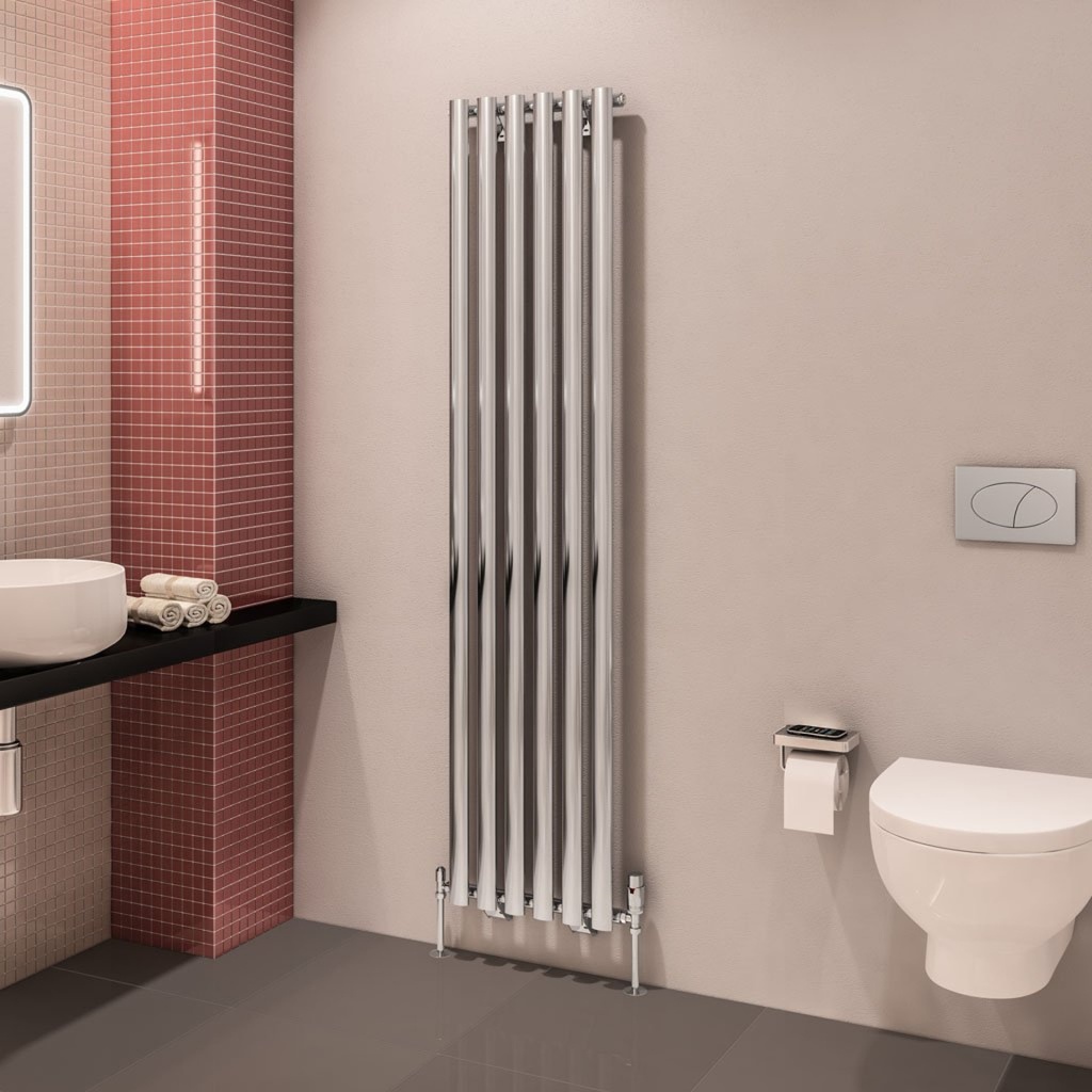 Tunstall 1800 x 420mm Radiator - Chrome-2