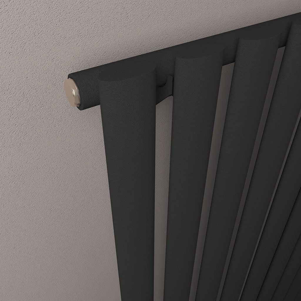 Tunstall 1800 x 420mm Radiator - Matt Black-2
