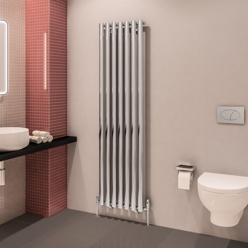Tunstall 1800 x 490mm Radiator - Chrome-2