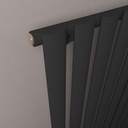 Tunstall 600 x 648mm Radiator - Matt Black-2