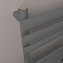 Tunstall 800 x 500mm Towel Rail - Matt Anthracite-2