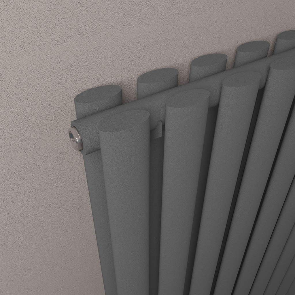 Tunstall Double 1800 x 630mm Radiator - Matt Anthracite-2