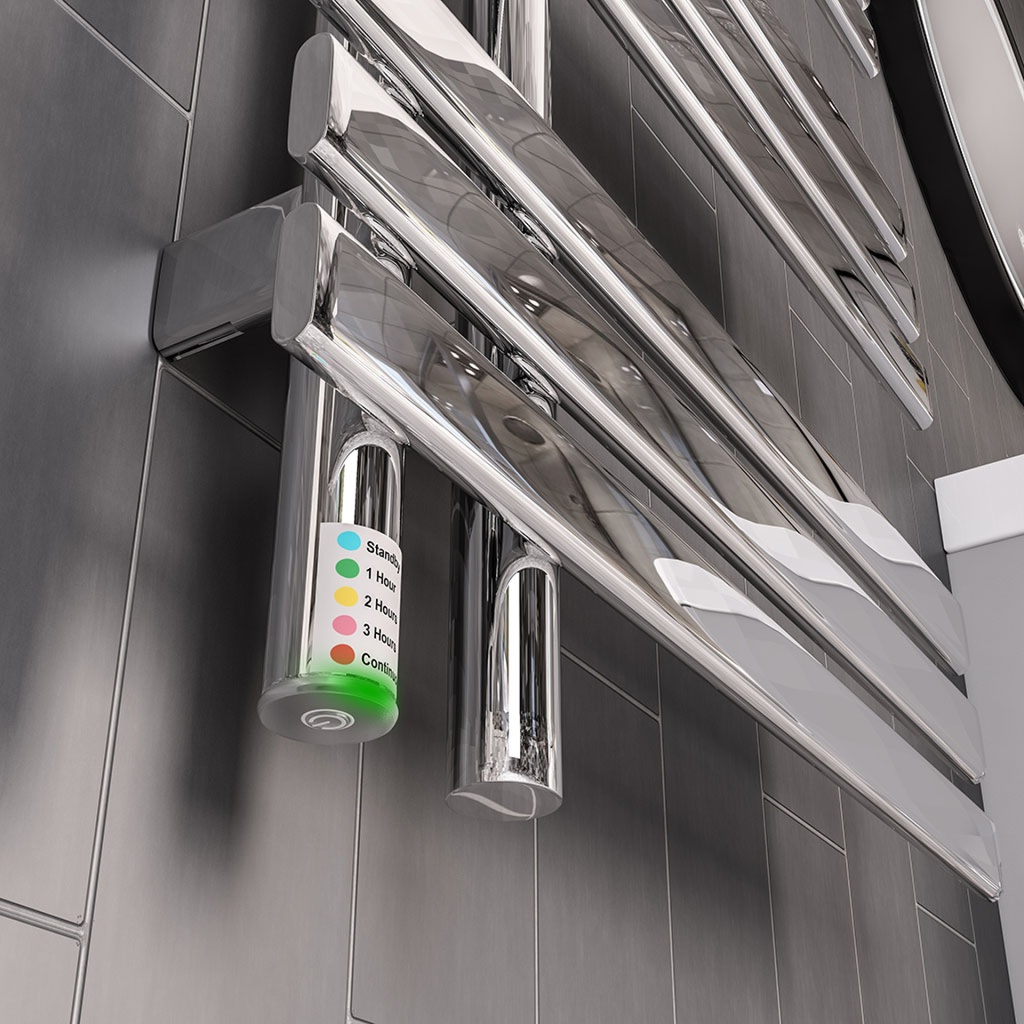 Loddon Dry Element Towel Rail 800 x 500mm - Chrome-4