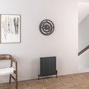 Malmesbury 500 x 470mm Aluminium Radiator - Matt Anthracite-1