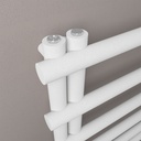 Marlow E-Style 850 x 500mm Towel Rail - Matt White-2