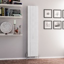 Mersey 1800 x 375 Aluminium Radiator - Matt White-2