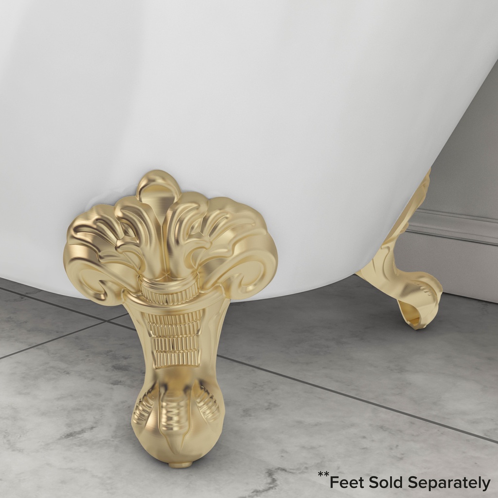 Mortlake 1500x740x610 Freestanding Bath (excludes bath legs) - White-2