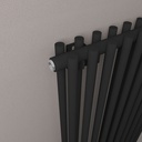 Murano 1800 x 410mm Radiator - Matt Black-2