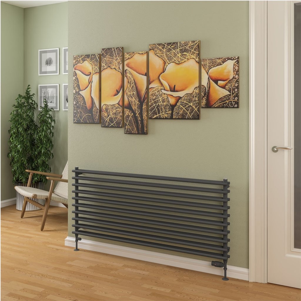 Murano 600 x 1400mm Radiator - Matt Anthracite-2