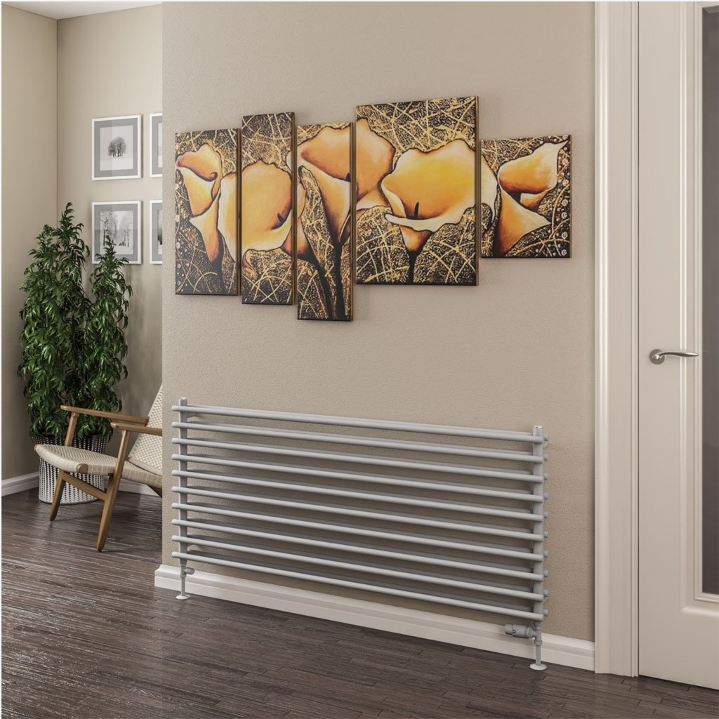 Murano 600 x 1400mm Radiator - Matt Grey-2