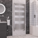 Wendover Curved Multirail 1600 x 750mm - Chrome-1