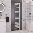 Wendover Curved Multirail 1800 x 400mm - Gloss White-1