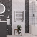 Wendover Curved Multirail 600 x 600mm - Chrome-1