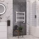 Wendover Curved Multirail 600 x 600mm - Gloss White-1