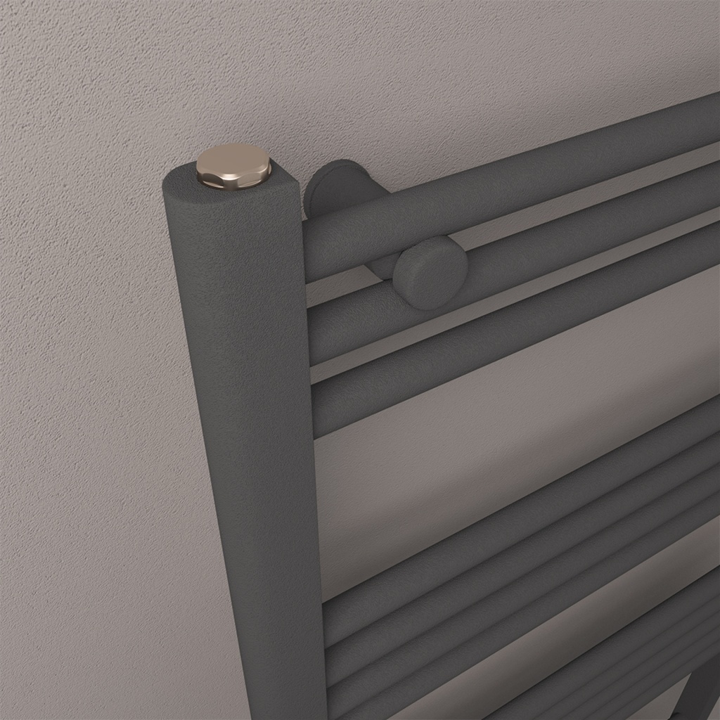 Wendover Straight Multirail 1400 x 500 Towel rail - Matt Anthracite-2