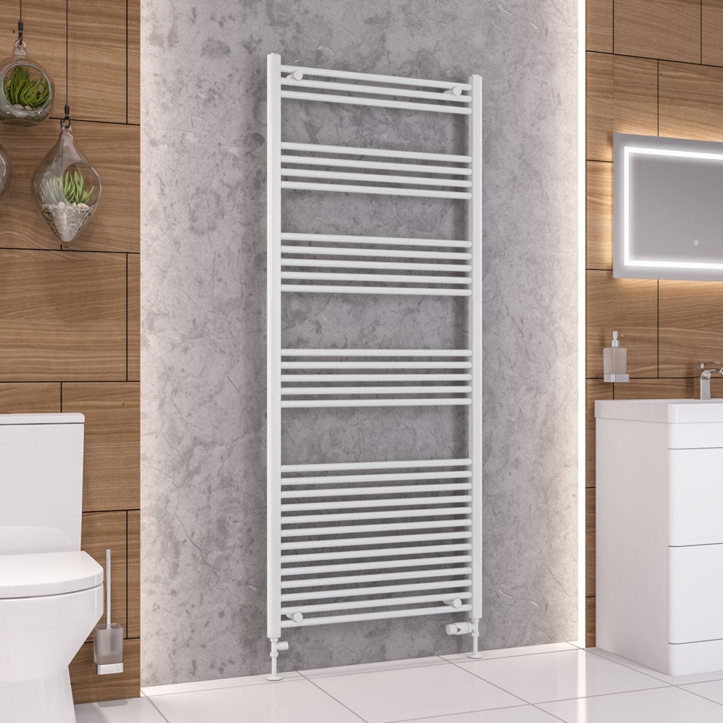 Wendover Straight Multirail 1800 x 750mm - Gloss White-1