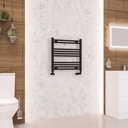 Wendover Straight Multirail 600 x 600 Towel rail - Matt Black-1
