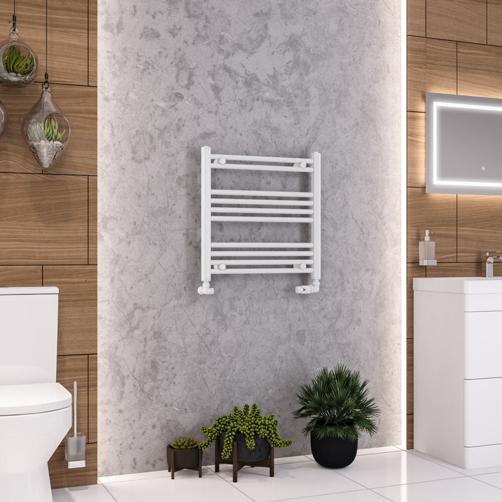 Wendover Straight Multirail 600 x 600mm - Gloss White-1