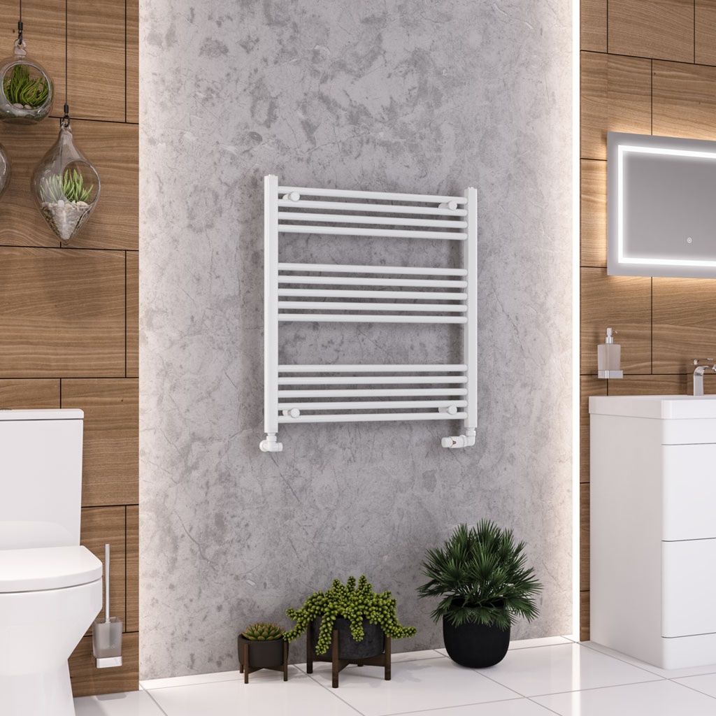 Wendover Straight Multirail 800 x 750mm - Gloss White-1