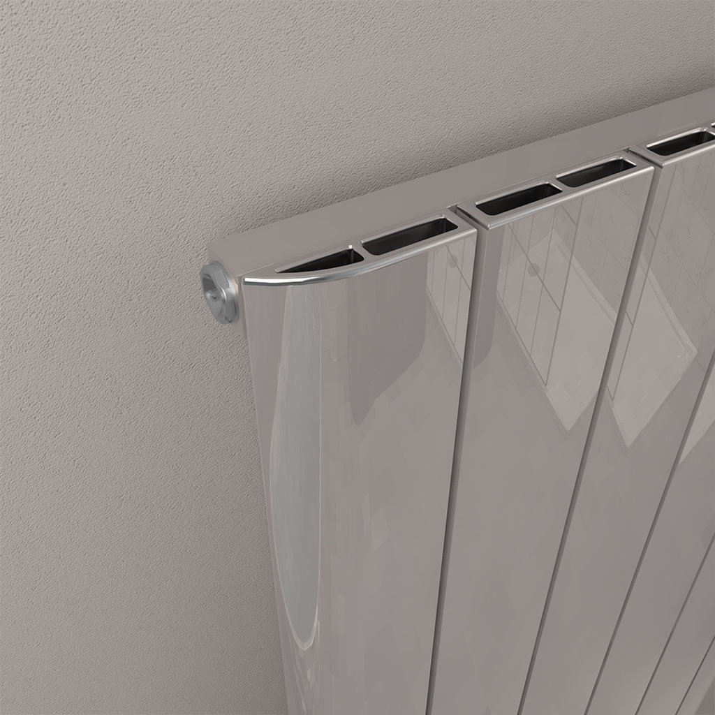 Peretti 600 x 1230 Aluminium Radiator - Polished Aluminium-1