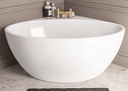 Whitchurch Corner Bath including waste - White-1