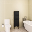 Wingrave 1200 x 410 Flat Panel Radiator - Matt Black-2