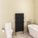 Wingrave 1200 x 610 Flat Panel Radiator - Matt Black-2